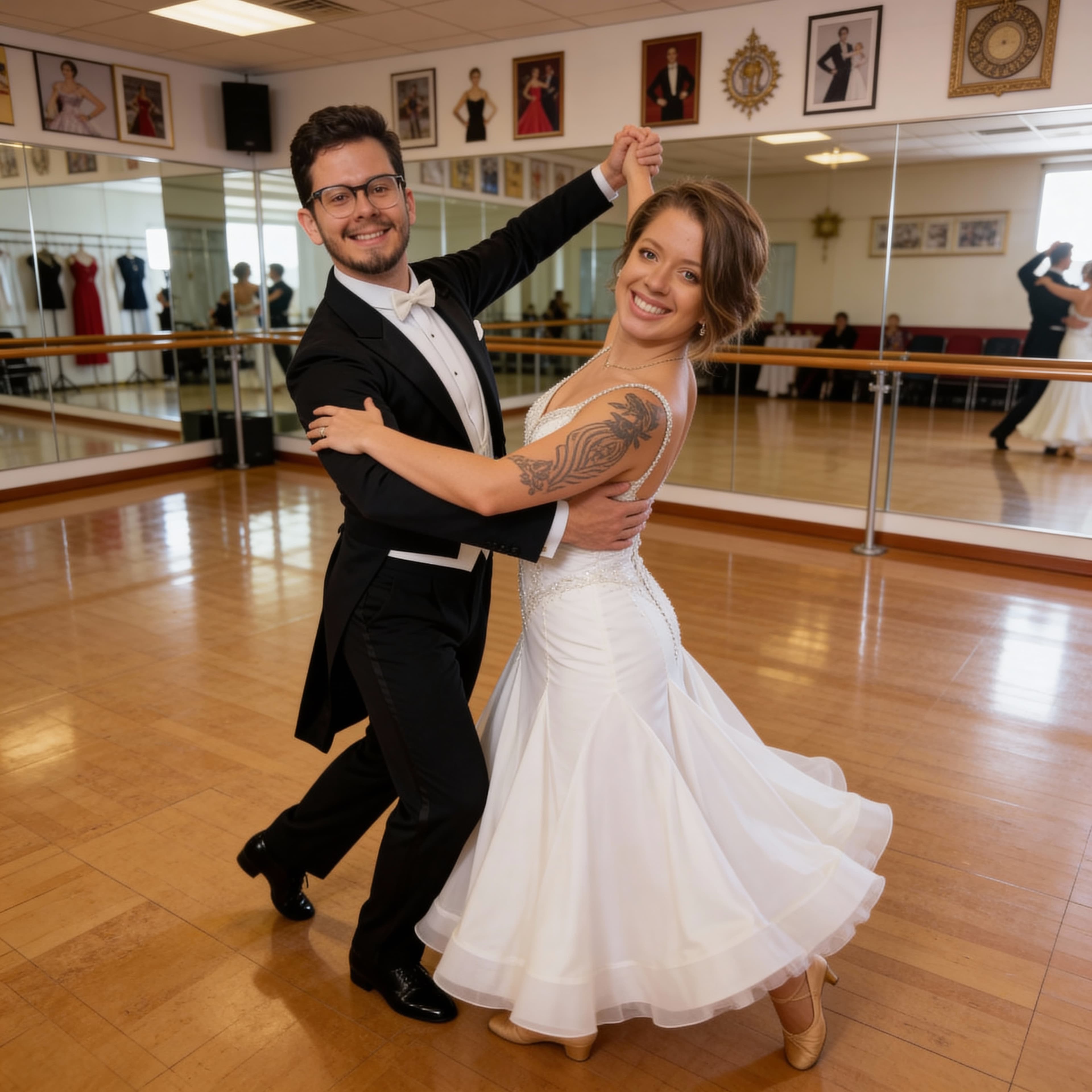 Curso de dança para o João não pisar no pé da Leticia