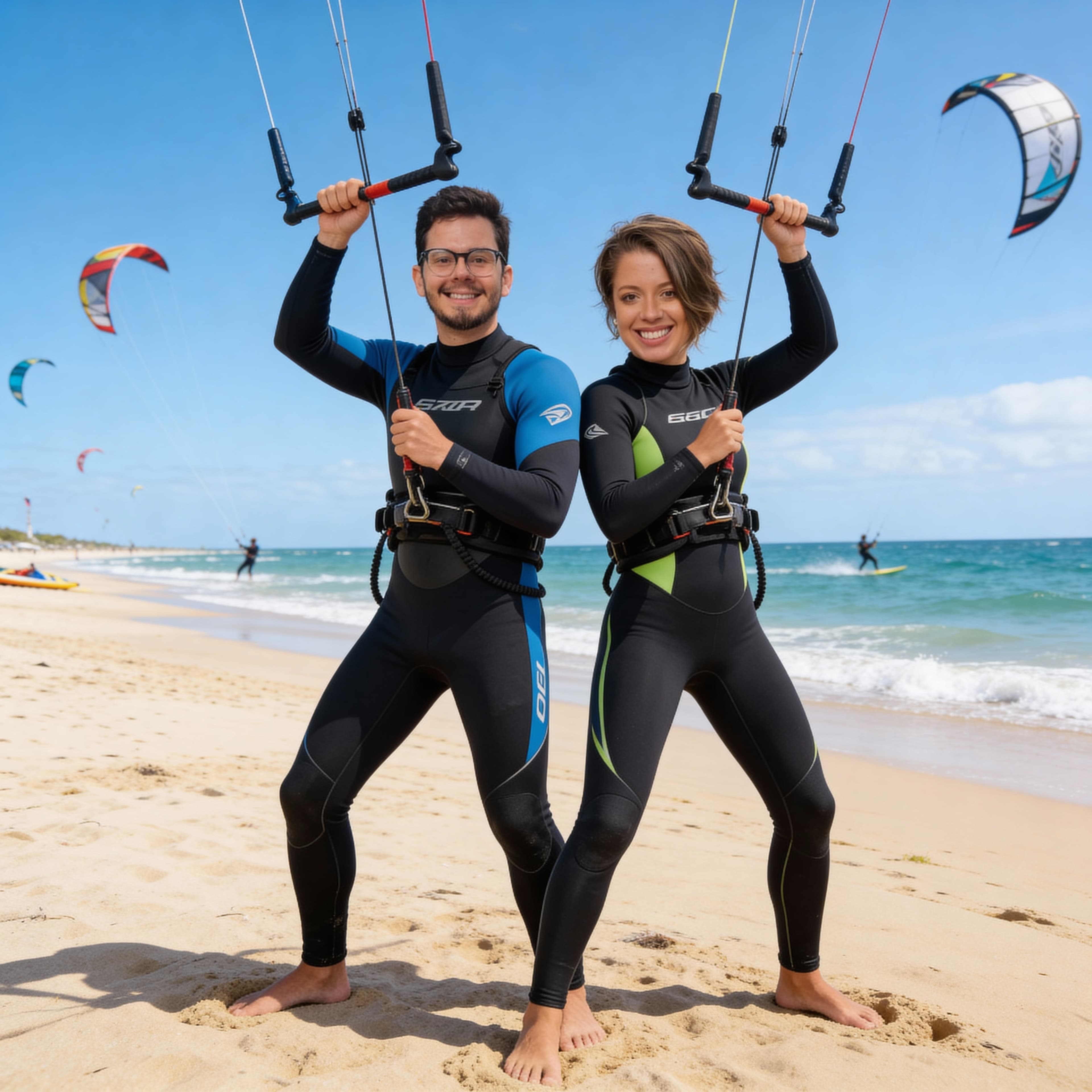 Pacotes de aula de KiteSurf para o casal